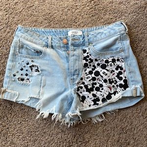 One of a Kind- Disneyland Mickey Denim Shorts